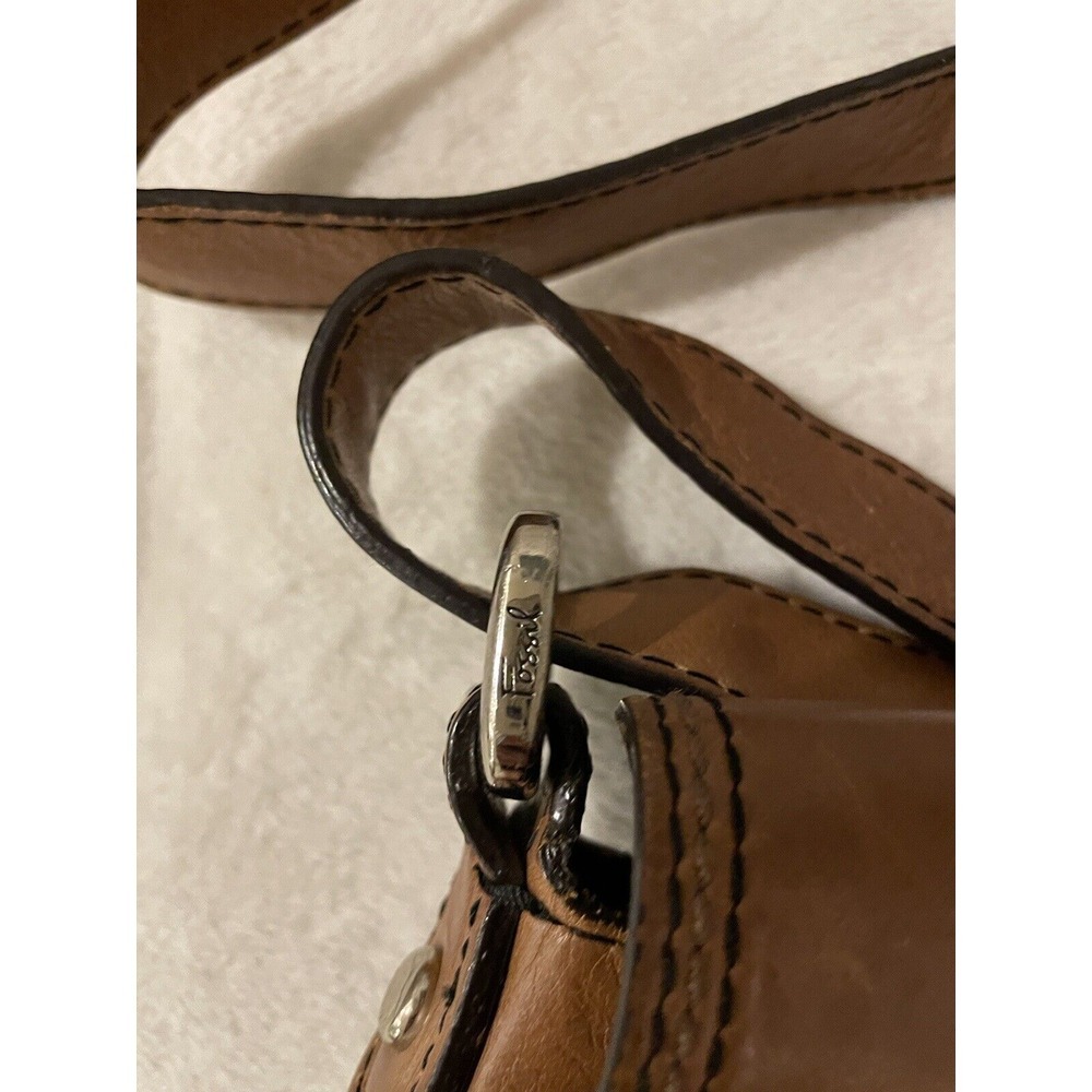 Fossil Shoulder Bag Crossbody Bag Leather Brown Shoulder‎ Bag Messenger Bag - Picture 3 of 9